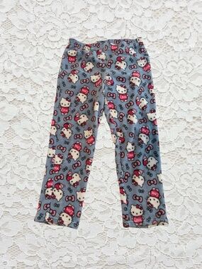 hello‎ kitty heart fuzzy pajama pants